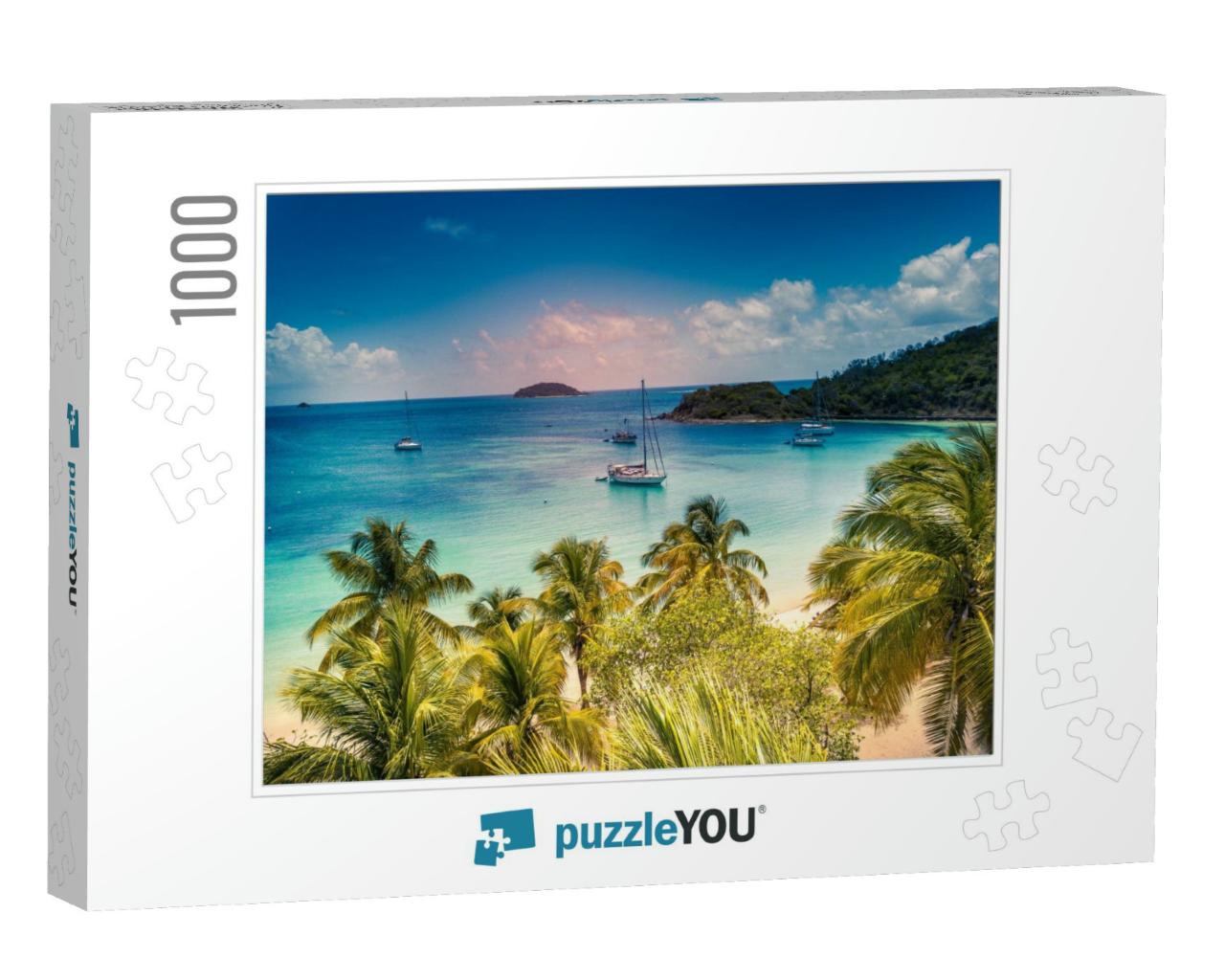 Aerial View of a Caribbean Island - Saint-Vincent & the G... Jigsaw Puzzle with 1000 pieces