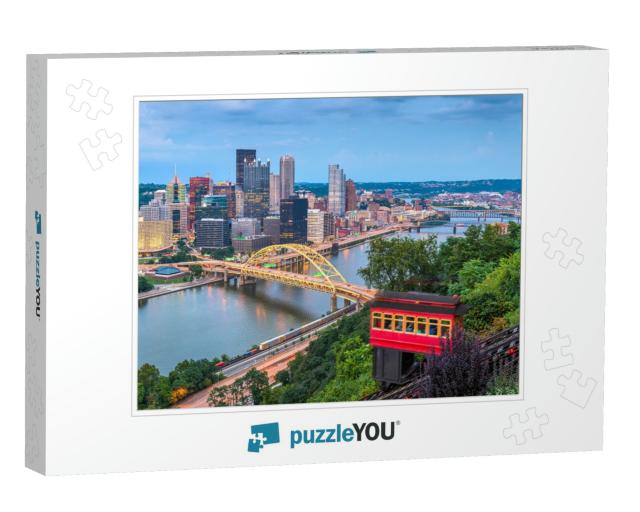 Pittsburgh, Pennsylvania, USA Downtown Skyline with the In... Jigsaw Puzzle