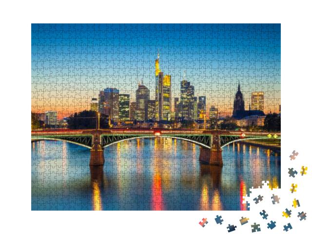 Frankfurt Am Main. Cityscape Image of Frankfurt Am Main D... Jigsaw Puzzle with 1000 pieces