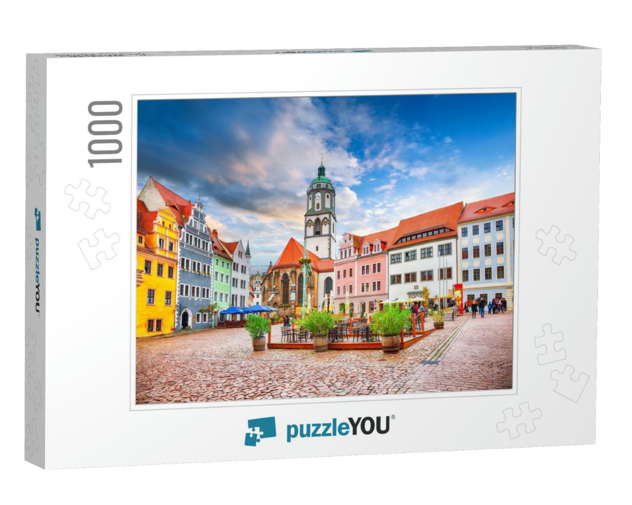 Marvelous View on Cityscape of Meissen Town on the River... Jigsaw Puzzle with 1000 pieces