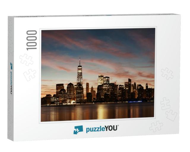 New York City Skyline Urban View with Historical Architec... Jigsaw Puzzle with 1000 pieces