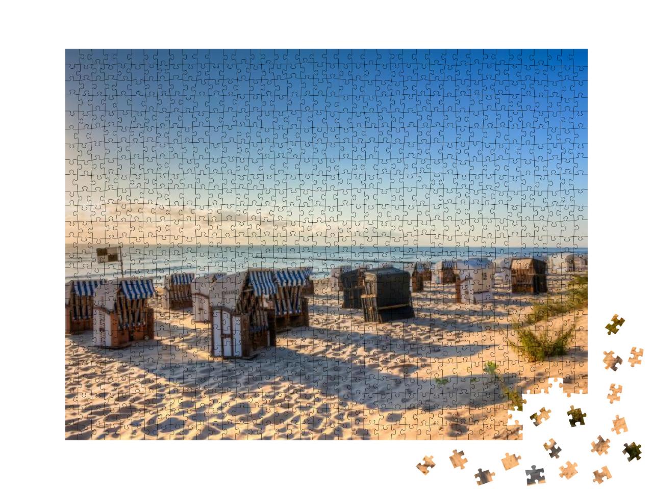 Beach in the Morning After Sunrising... Jigsaw Puzzle with 1000 pieces