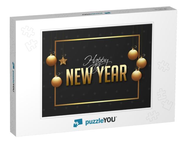 Happy New Year Poster or Banner Design for Celebration... Jigsaw Puzzle