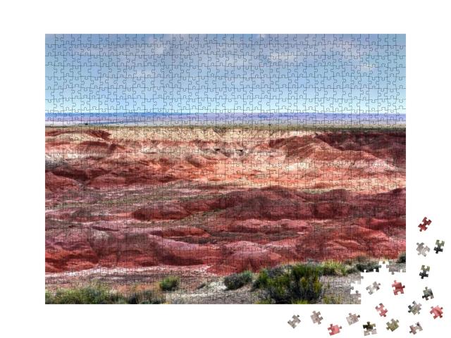 Tawa Point in the Petrified Forest National Park in Arizo... Jigsaw Puzzle with 1000 pieces
