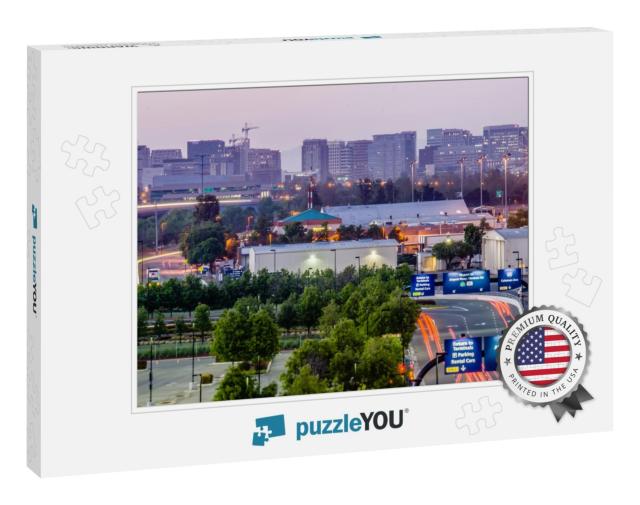 San Jose California City Lights Early Morning... Jigsaw Puzzle