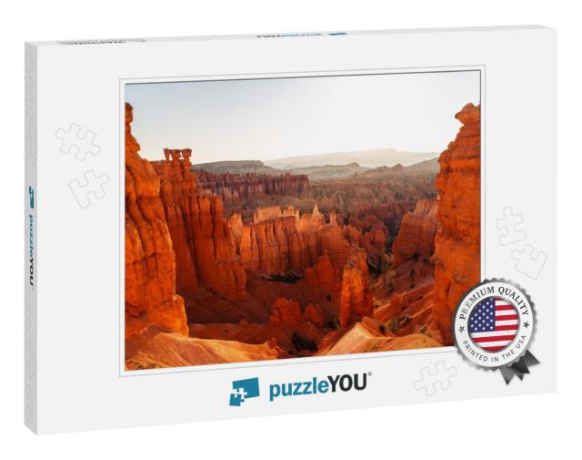 Summer Sunrise At Bryce Canyon in Bryce Canyon National P... Jigsaw Puzzle