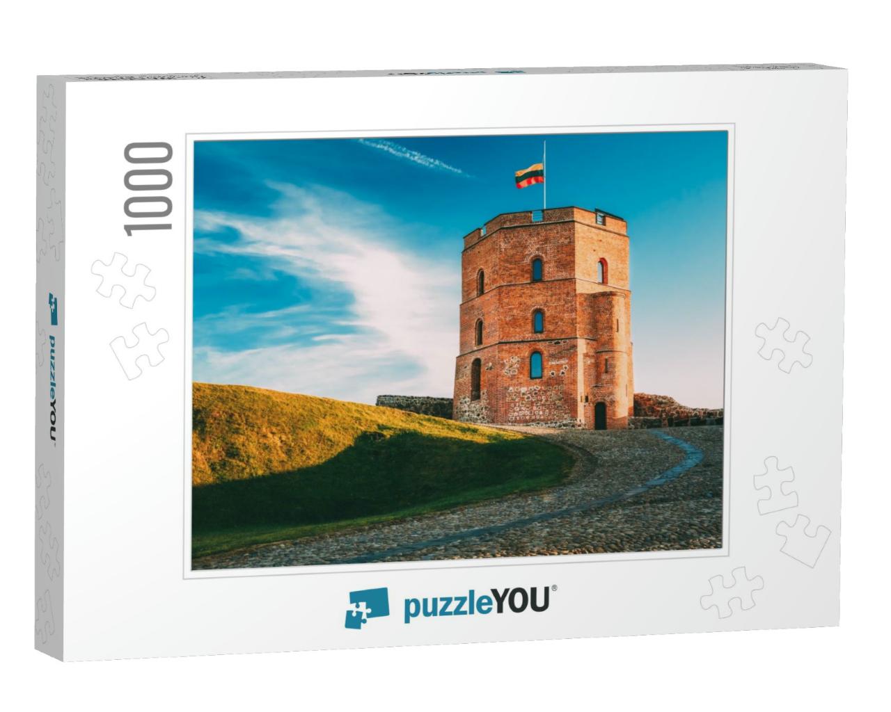 Tower of Gediminas Gedimino in Vilnius, Lithuania. Histor... Jigsaw Puzzle with 1000 pieces
