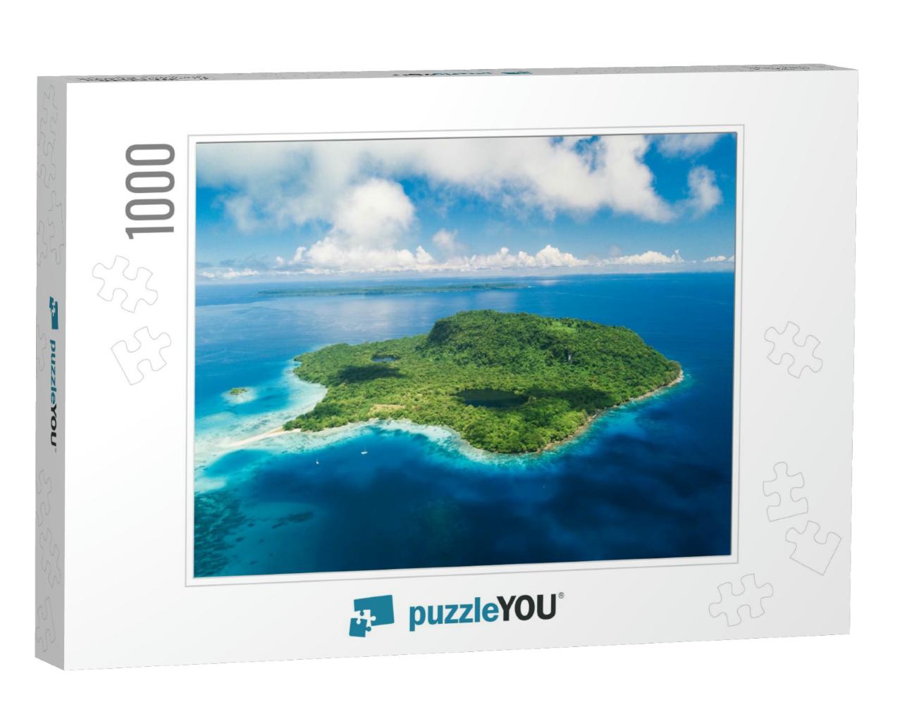 A Sucluded Island Paradise Off Santo, Vanuatu... Jigsaw Puzzle with 1000 pieces