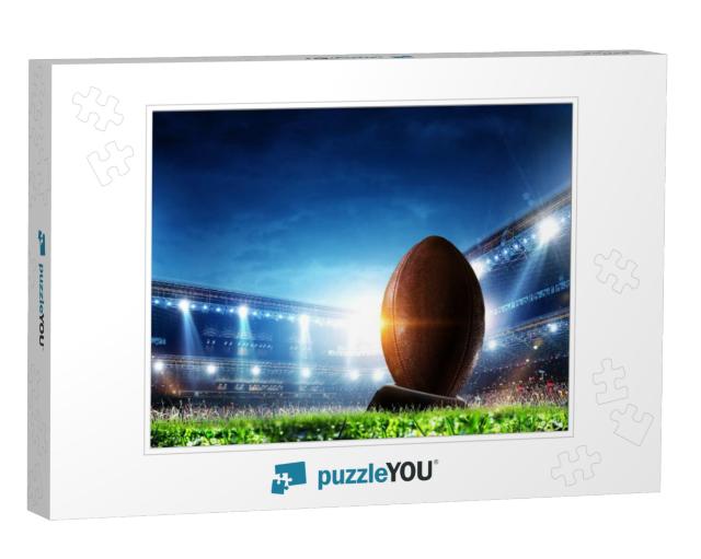 Full night football arena in lights Jigsaw Puzzle