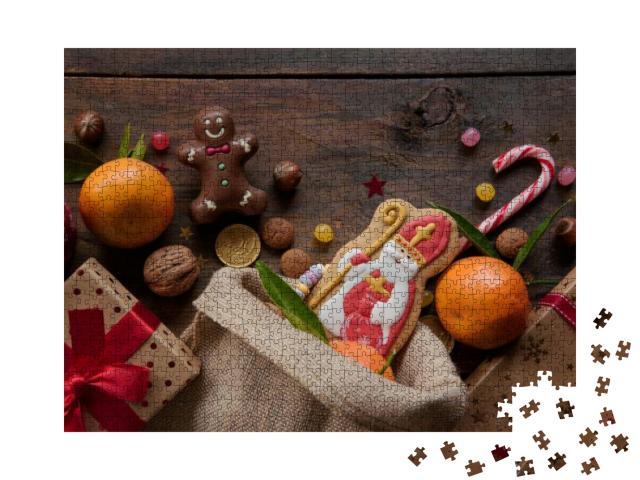 Saint Nicholas Cookies with Gifts... Jigsaw Puzzle with 1000 pieces