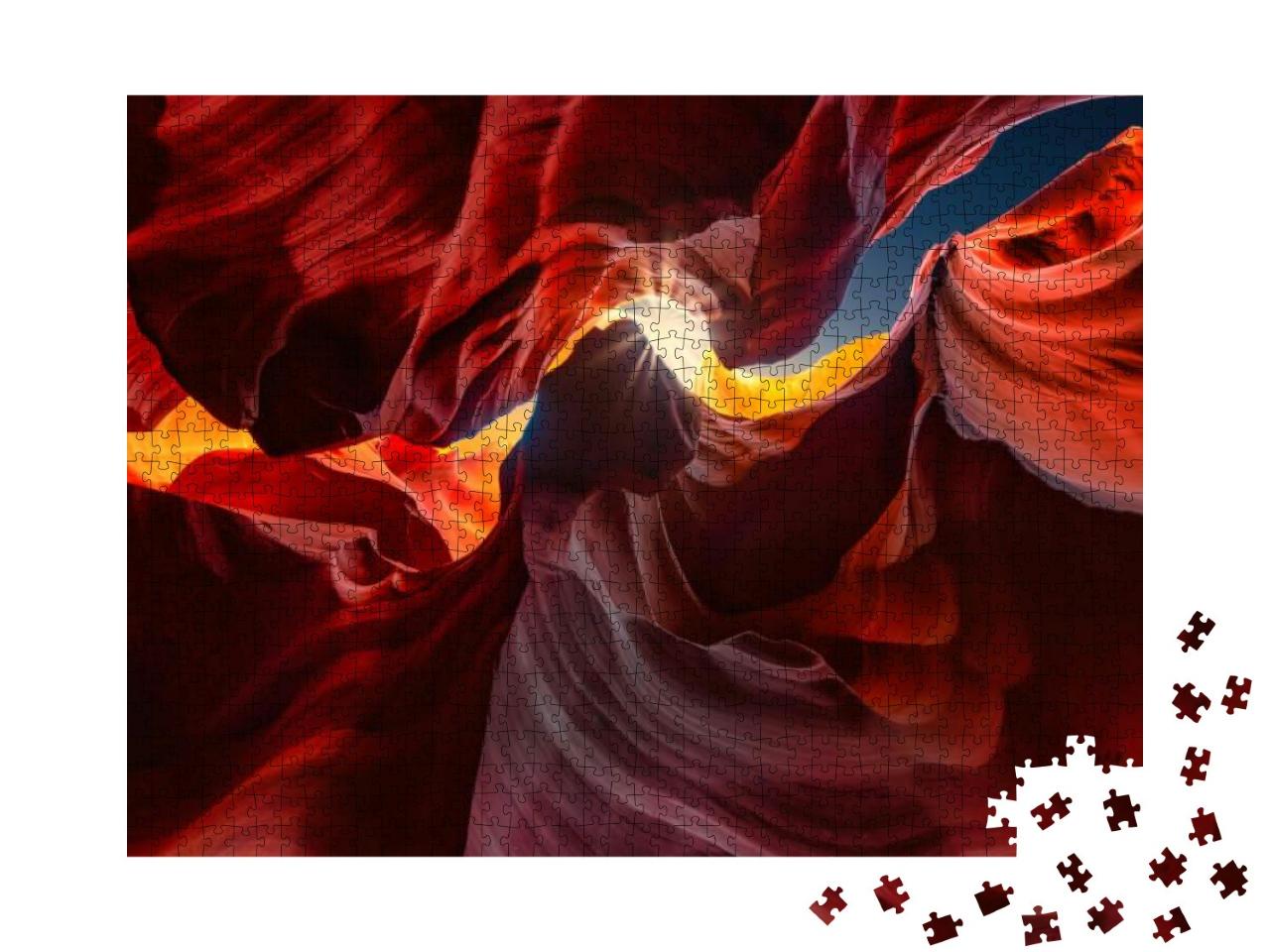 Breathtaking Antelope Canyon in Arizona, the Usa... Jigsaw Puzzle with 1000 pieces