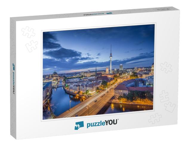 Aerial View of Berlin Skyline with Famous Tv Tower & Spre... Jigsaw Puzzle