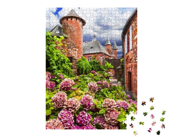 Collonges-La-Rouge - Beautiful Red Village in France Core... Jigsaw Puzzle with 1000 pieces