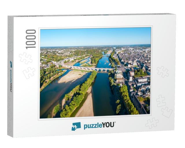 Tours Aerial Panoramic View. Tours is a City in the Loire... Jigsaw Puzzle with 1000 pieces