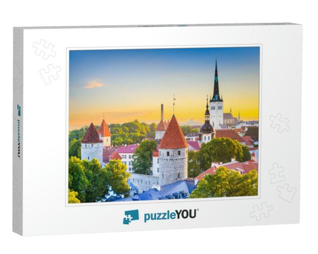 Tallinn, Estonia Old City Skyline... Jigsaw Puzzle