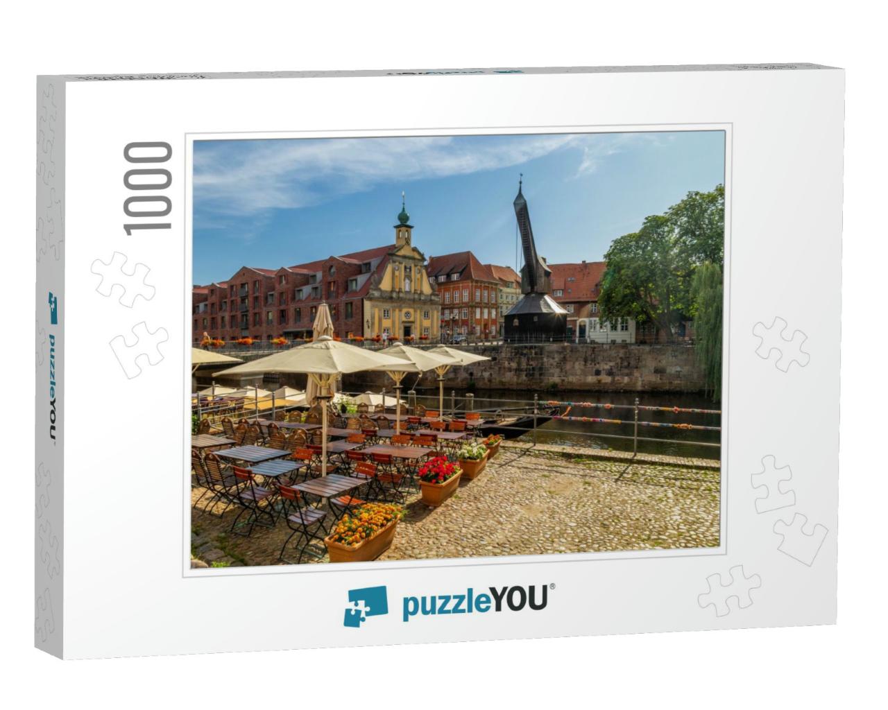 Old Crane Alter Kran in Luneburg, Germany... Jigsaw Puzzle with 1000 pieces