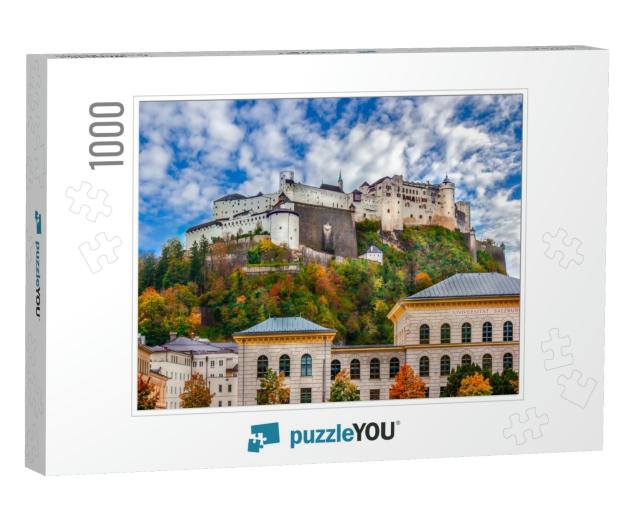 Scenic View of the Hohensalzburg Fortress, Salzburg, Aust... Jigsaw Puzzle with 1000 pieces