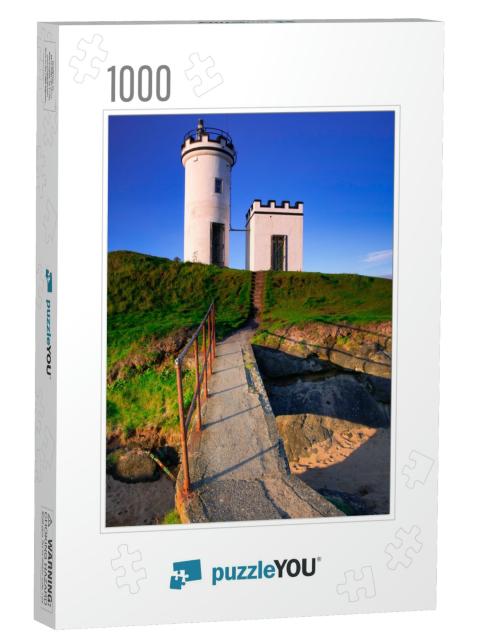 Elie Ness Light House on the Coast of Fife, Scotland on a... Jigsaw Puzzle with 1000 pieces