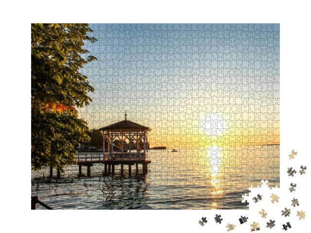 View of Bodensee Lake from Bregenz... Jigsaw Puzzle with 1000 pieces