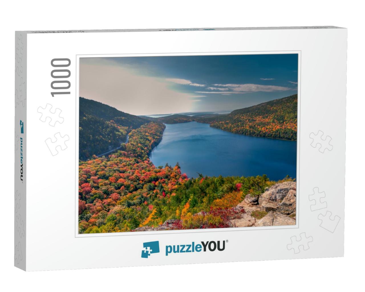 Autumn in Acadia National Park, Maine, Usa... Jigsaw Puzzle with 1000 pieces