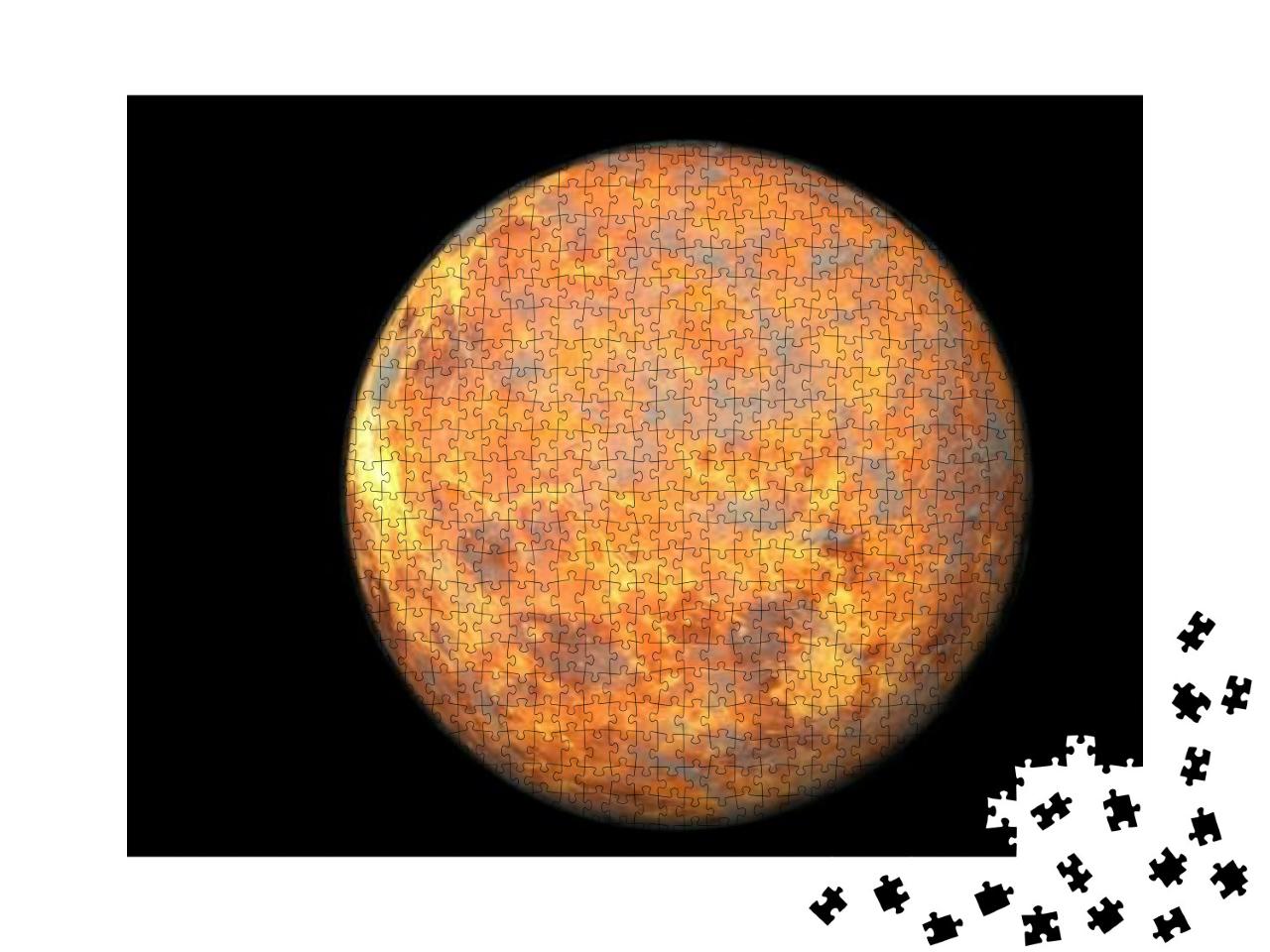 Planet Venus with Visible Clouds or Gas Shown from Space... Jigsaw Puzzle with 1000 pieces