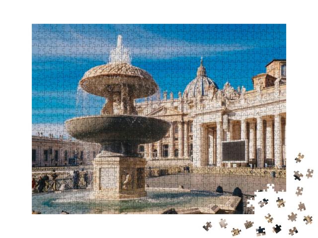 Vatican City, Rome, Saint Peters Basilica in St. Peters S... Jigsaw Puzzle with 1000 pieces