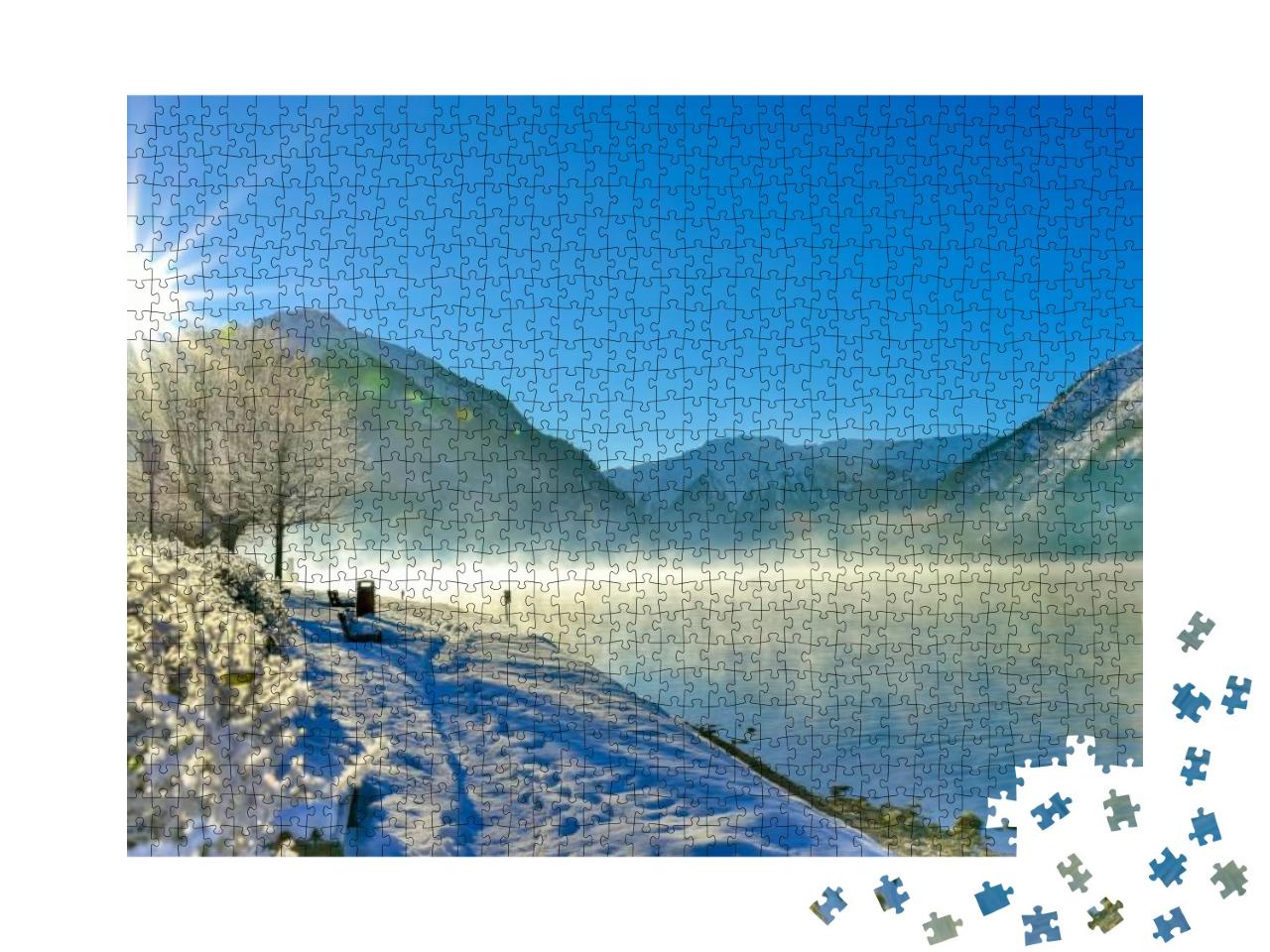 Lake Achen - Achensee Austria At Sunrise... Jigsaw Puzzle with 1000 pieces