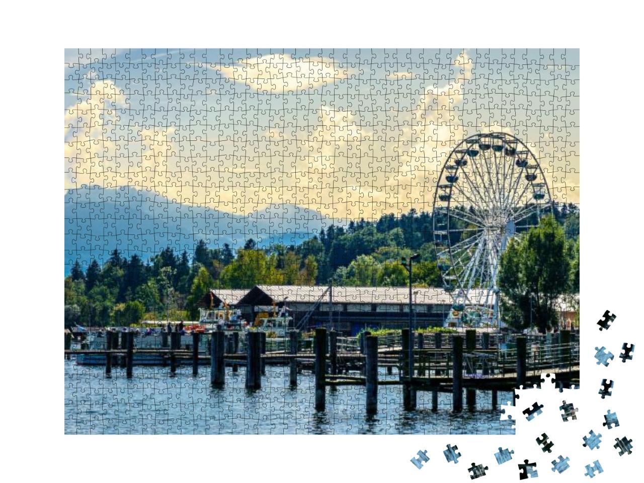 Landscape At the Chiemsee Lake in Bavaria - Germany... Jigsaw Puzzle with 1000 pieces