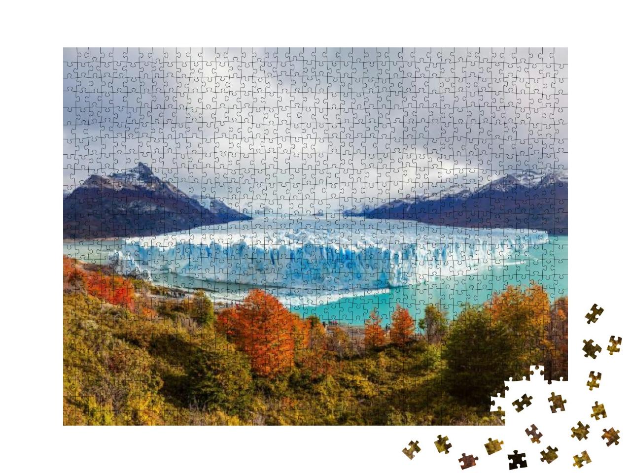 The Perito Moreno Glacier Panoramic View. It is a Glacie... Jigsaw Puzzle with 1000 pieces