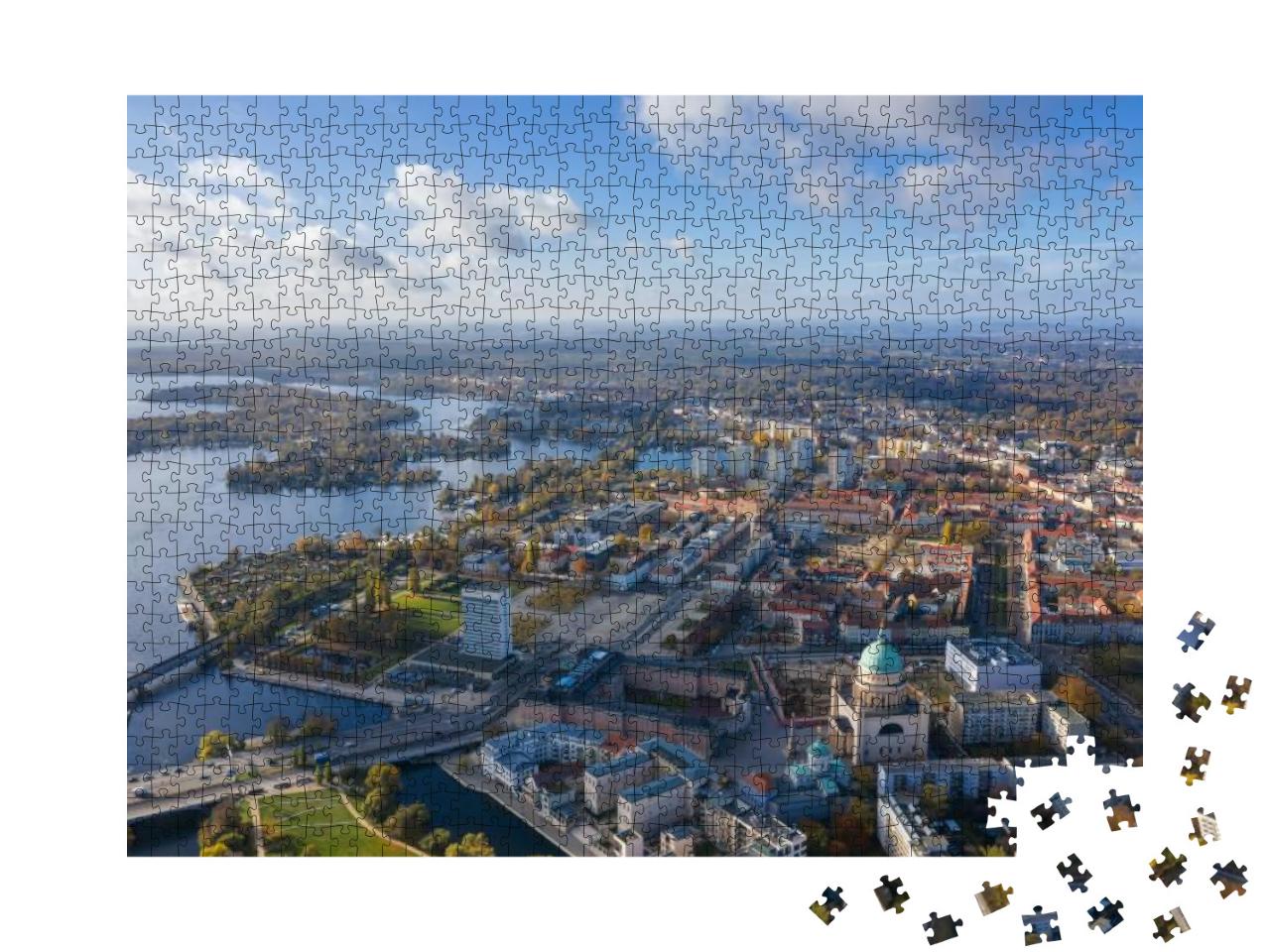 Aerial Landscape View Over Potsdam, Germany... Jigsaw Puzzle with 1000 pieces