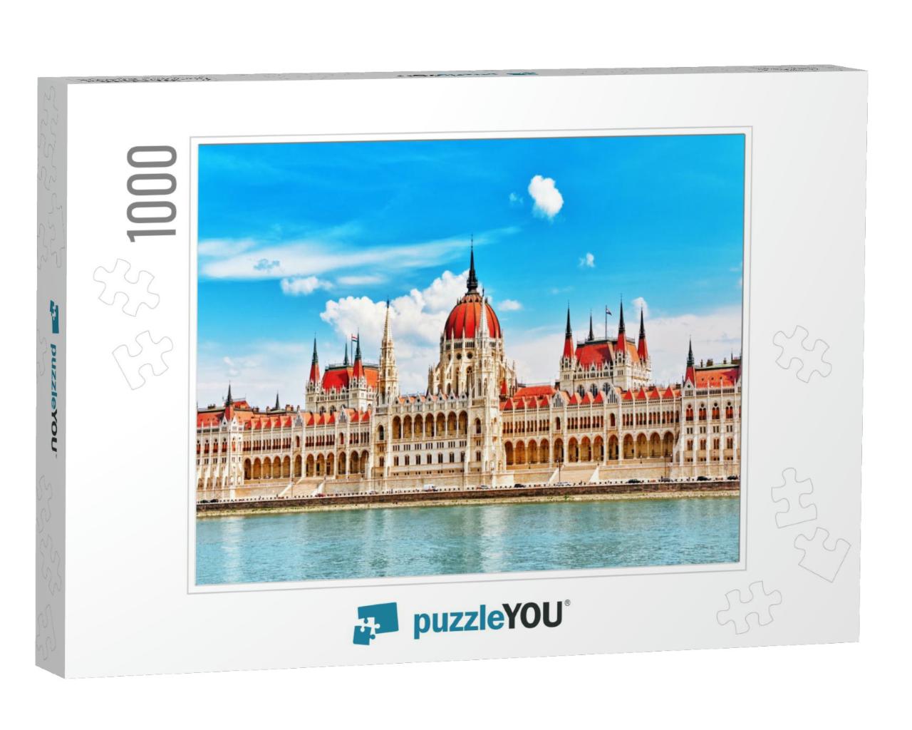 Hungarian Parliament At Daytime. Budapest. One of the Mos... Jigsaw Puzzle with 1000 pieces