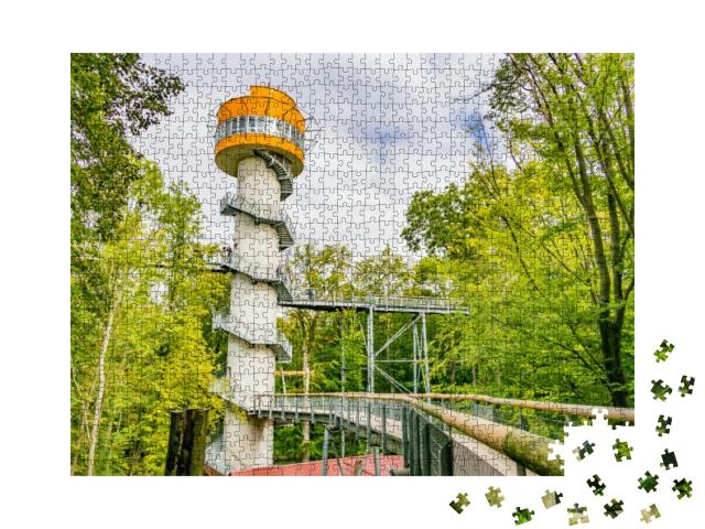 Look-Out Tower in the Primeval Beech Forests, Hainich Nat... Jigsaw Puzzle with 1000 pieces
