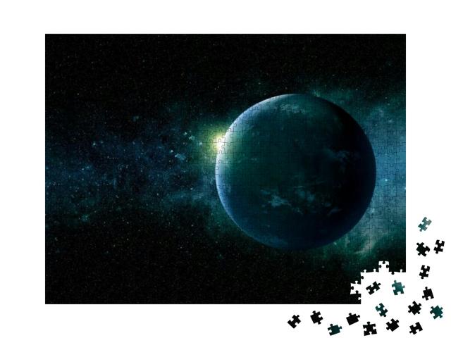 Exoplanet in Deep Space. Elements of This Image Were Furn... Jigsaw Puzzle with 1000 pieces