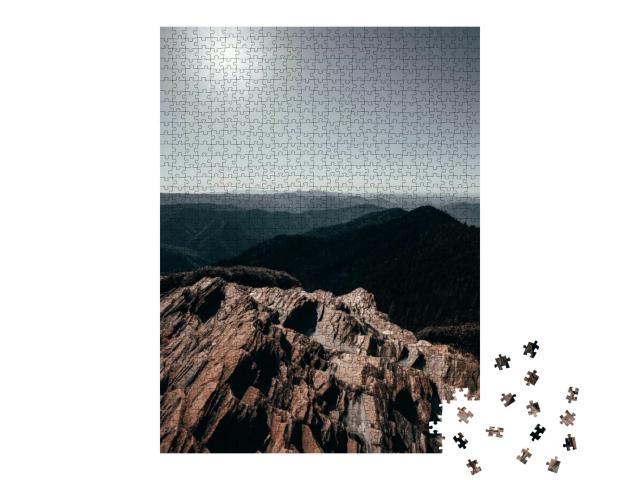 Beautiful View with Sun Star from the Summit of Mount Lec... Jigsaw Puzzle with 1000 pieces