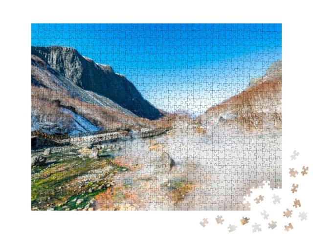 Jilin Changbai Mountain Julong Hot Spring Group... Jigsaw Puzzle with 1000 pieces