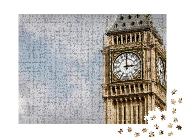 Big Ben, London, Uk. a View of the Popular London Landmar... Jigsaw Puzzle with 1000 pieces