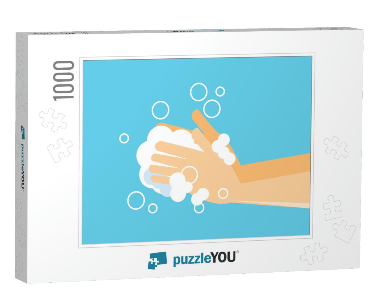 Washing Hand with Soap -Vector... Jigsaw Puzzle with 1000 pieces