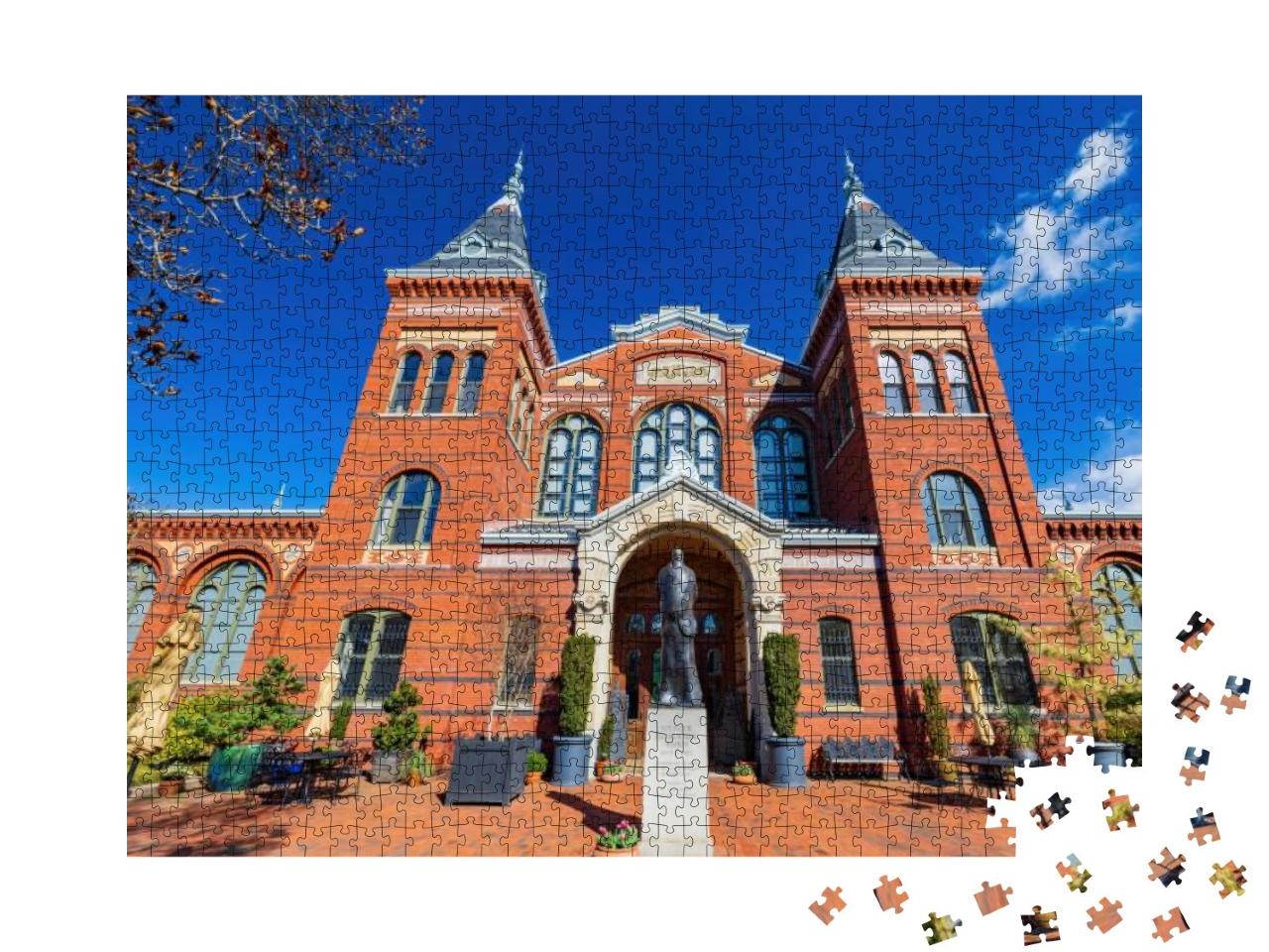 Sunny View of the Smithsonian Arts Industries Building At... Jigsaw Puzzle with 1000 pieces