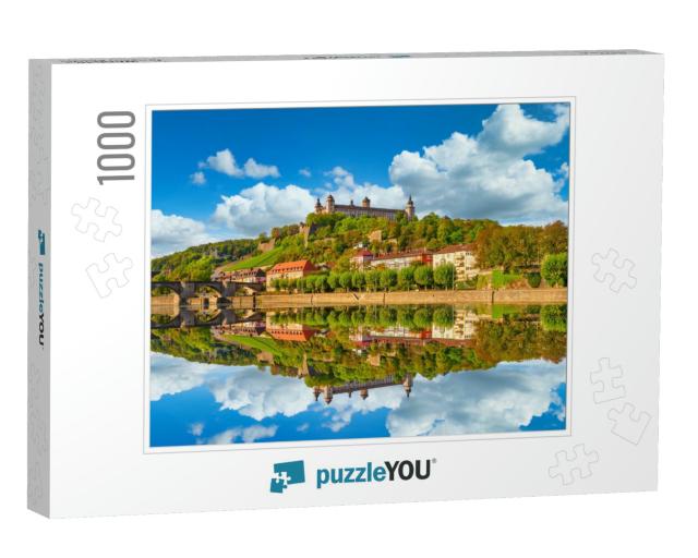 Marienberg Fortress & the Old Main Bridge. Wurzburg. Germ... Jigsaw Puzzle with 1000 pieces