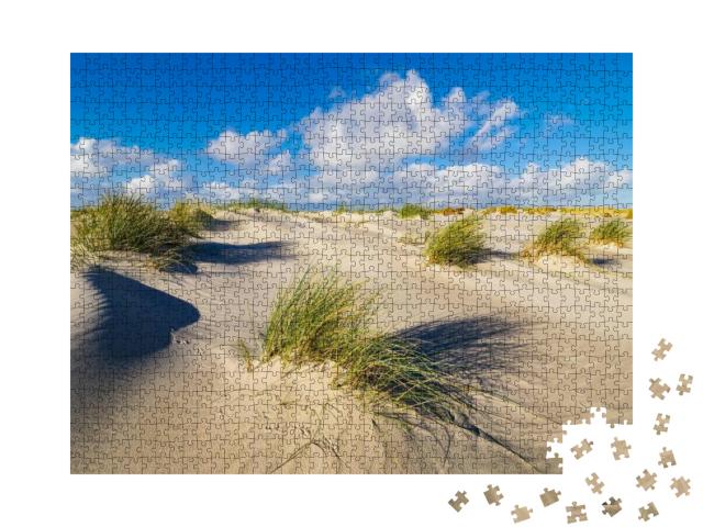 Dunes on the North Sea Coast on the Island Amrum, Germany... Jigsaw Puzzle with 1000 pieces