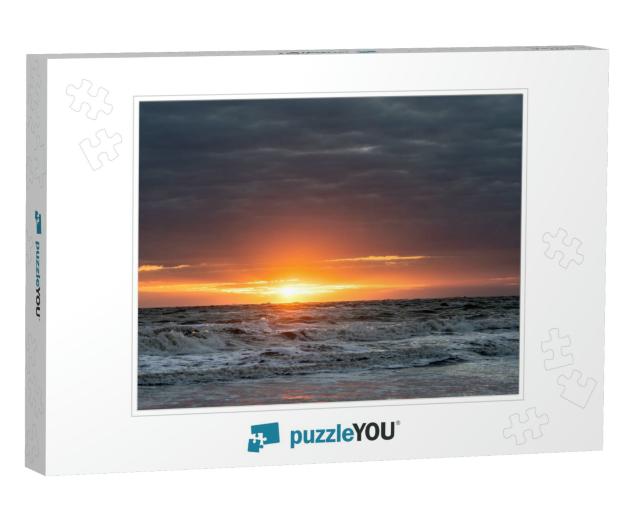 Sunset At the Beach of Norderney... Jigsaw Puzzle