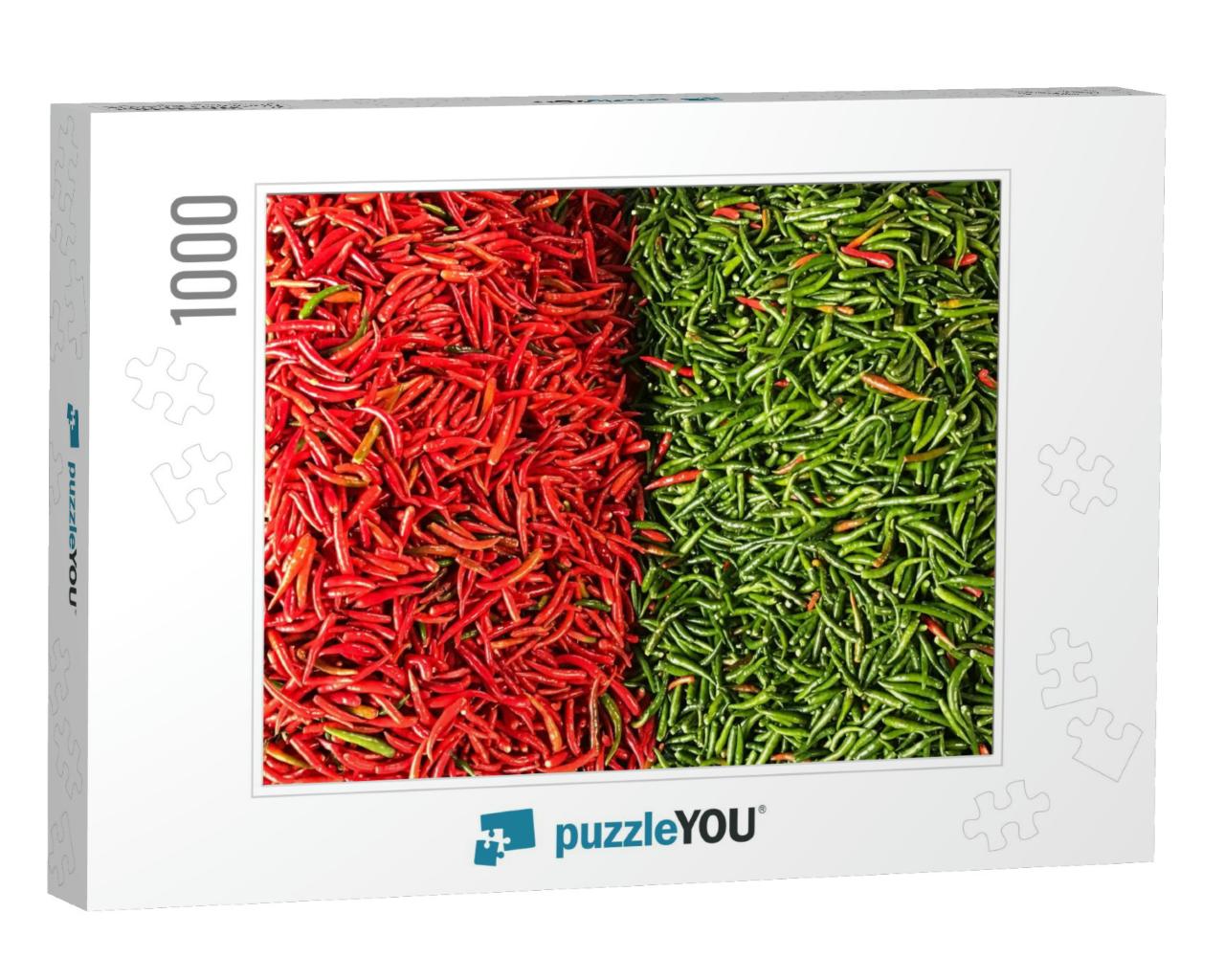 Red Chili Pepper & Green Chili Pepper... Jigsaw Puzzle with 1000 pieces