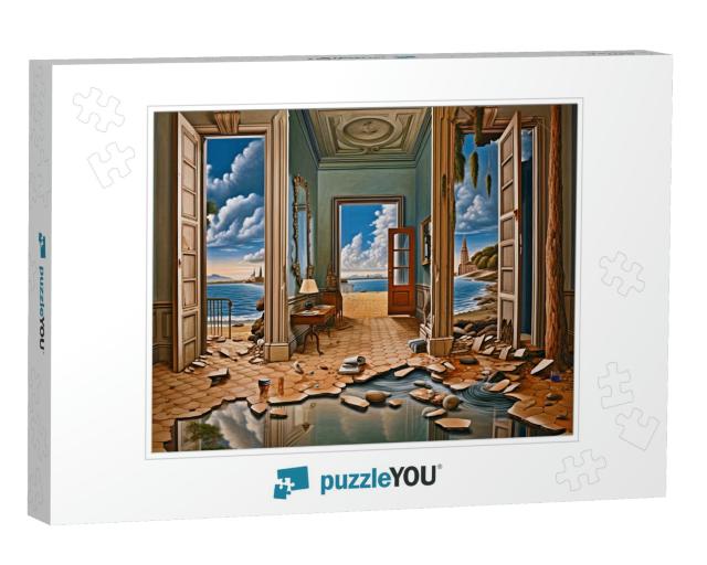 After the Storm, Seaside Destruction Jigsaw Puzzle