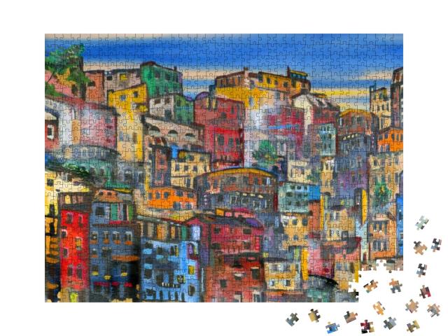 Color Homes... Jigsaw Puzzle with 1000 pieces