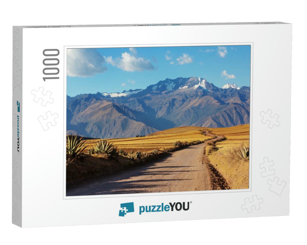 Pampas Landscapes in Cordillera De Los Andes, Peru, South... Jigsaw Puzzle with 1000 pieces