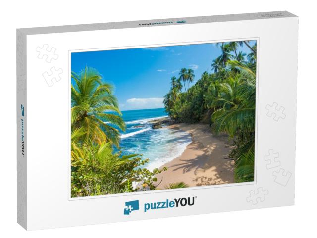 Wild Caribbean Beach of Manzanillo At Puerto Viejo, Costa... Jigsaw Puzzle