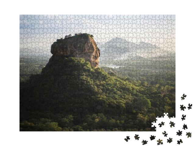 Sigiriya Lion Rock Fortress & Landscape in Sri Lanka... Jigsaw Puzzle with 1000 pieces