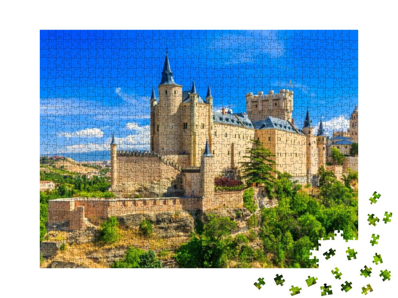 Segovia, Spain. the Alcazar of Segovia. Castilla Y Leon... Jigsaw Puzzle with 1000 pieces