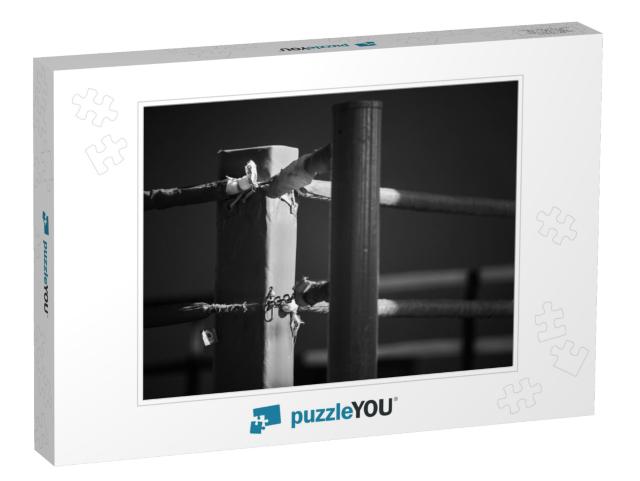 The Corner of the Boxing Ring is Large. the Image Has a S... Jigsaw Puzzle