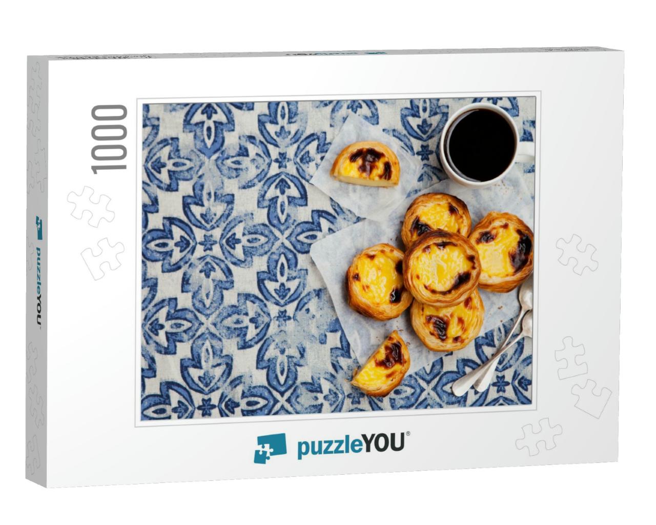 Egg Tart, Traditional Portuguese Dessert, Pastel De Nata... Jigsaw Puzzle with 1000 pieces